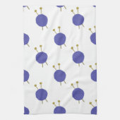 ニット編み物をテーマにした キッチンタオル (縦)