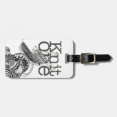 ニット1つの落書きの芸術 ラゲッジタグ (正面横)