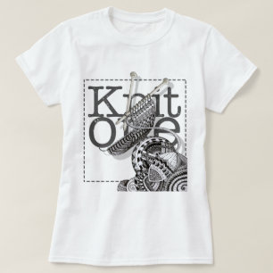 ニット1つの落書きの芸術 Tシャツ