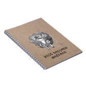 ニット・アクイパーソナライズされたン編み物 ノートブック (右側)