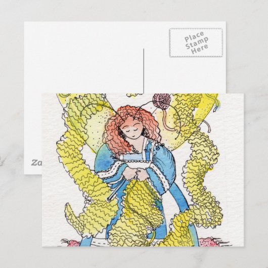 ニット ポストカード (正面/裏面)