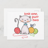 ニット・ワン・パー・ツー ポストカード (正面/裏面)