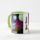 ニッパーザRCAドッグアウトター宇宙&銀河系マグカップ マグカップ (正面左)