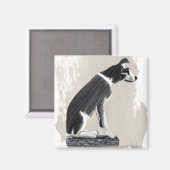 ニッパー、RCAドッグサイドビュー マグネット (正面/裏面)