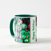 ニッパー、RCA犬クリスマスマグカップ マグカップ (正面左)