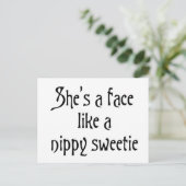 ニッピー甘いグラスゴーのユーモアのバーターのスコットランドスラング ポストカード (スタンド正面)