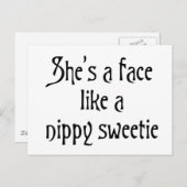 ニッピー甘いグラスゴーのユーモアのバーターのスコットランドスラング ポストカード (正面/裏面)