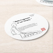 ニッポン感性 01 ラウンドペーパーコースター (アングル)