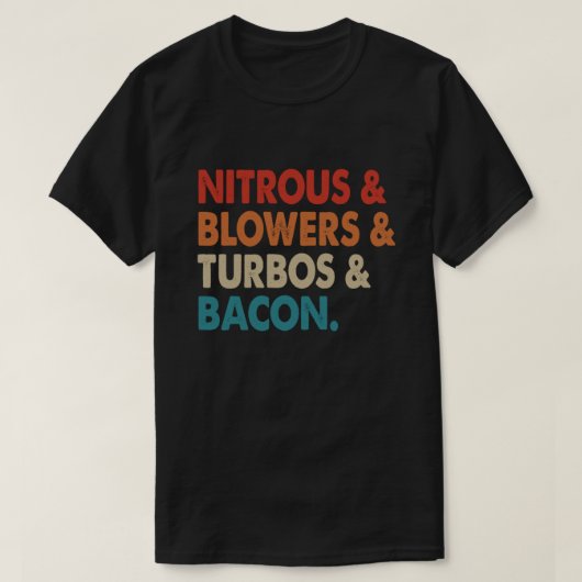 ニトロスブロワーズターボベーコン Tシャツ (デザイン正面)