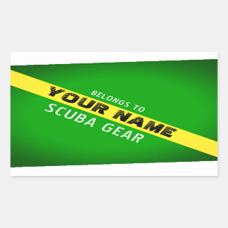 ニトロックス国旗。個人名で機器に印をつける 長方形シール