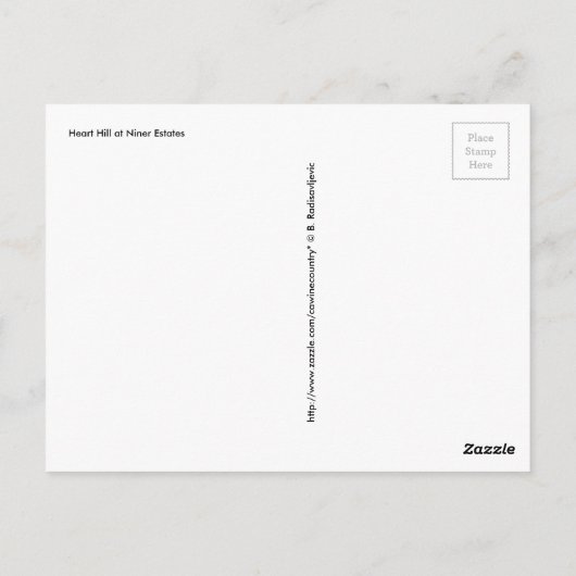 ニナーエステートハートヒルアンドホワイトローズ ポストカード (裏面)