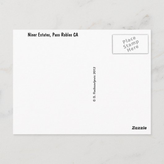 ニナーエステート、パソロブレス、CAイベントセンター ポストカード (裏面)