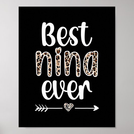 ニナ最高のーエバーニーナ祖母の感謝ニーナ ポスター (正面)