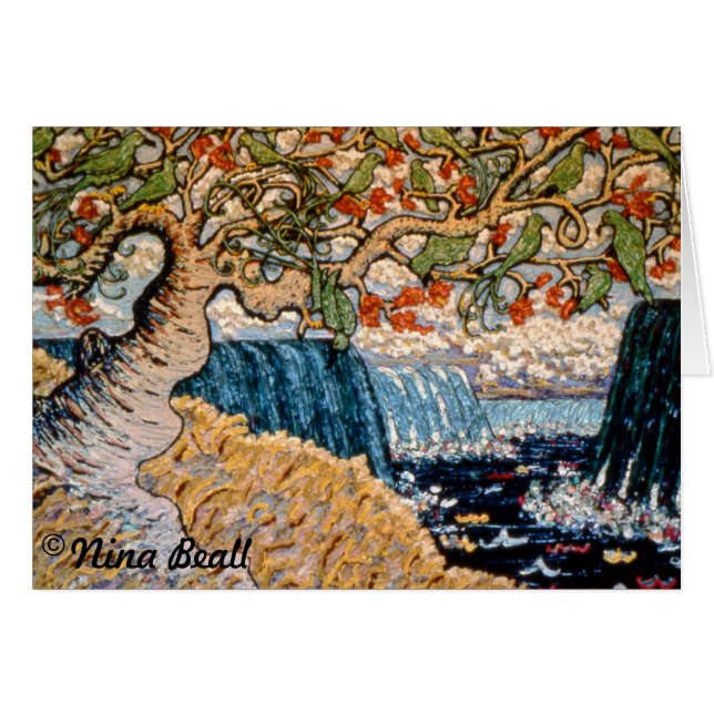 "ニナBeall著ナイアガラ・フォールズ上の鳥"、 (正面横)