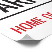 ニニアパークスタジアム通りサイン ポスター (角)