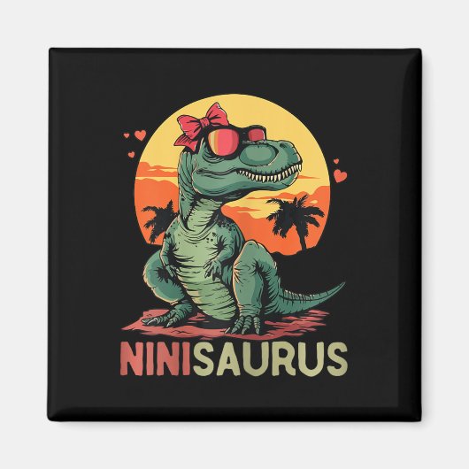 ニニサウルス 恐竜 母の日 マグネット (正面)