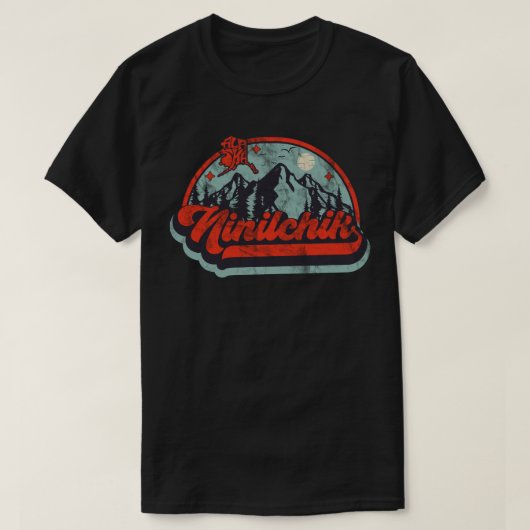 ニニルチク, アラスカ州 Tシャツ (デザイン正面)