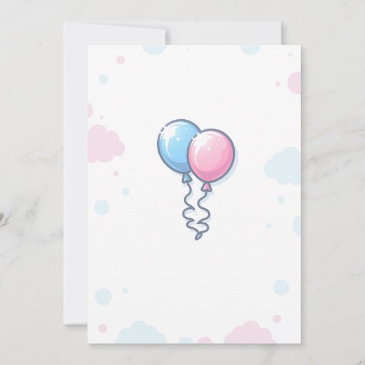 ニノオニーナジェンダーリビール招待状 招待状 (裏面)