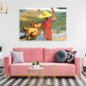 ニノスアラオリラデルマールバイホアキンソローラ キャンバスプリント (インサイチュ (リビング))