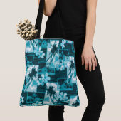 ニハウアイランドハワイアンプルメリアパームズビーチバッグ トートバッグ (クローズアップ)