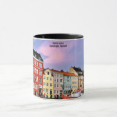 ニハブン運河、コペンハーゲン、デンマーク マグカップ (中央)