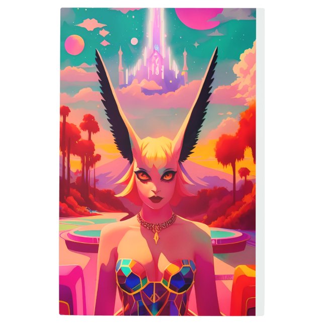 ニバル・ピクシーのベル・ニーナ メタルプリント (正面)