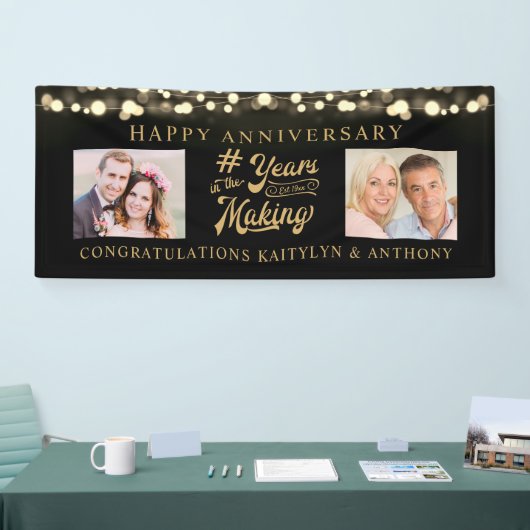 ニバーサリーライトメイキングの写真年 横断幕 (トレードショー)
