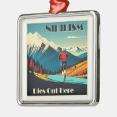 ニヒリズムがここ走で消える メタルオーナメント (左)