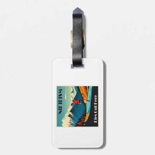 ニヒリズムがここ走で消える ラゲッジタグ (裏面縦)