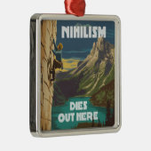 ニヒリズムが死ぬここロック登山 メタルオーナメント (右)