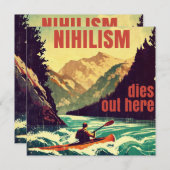 ニヒリズムはここでカヤックをするときに死ぬ (正面/裏面)
