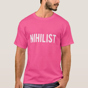 ニヒリズム哲学ニヒリスト哲学男性へ者 Tシャツ