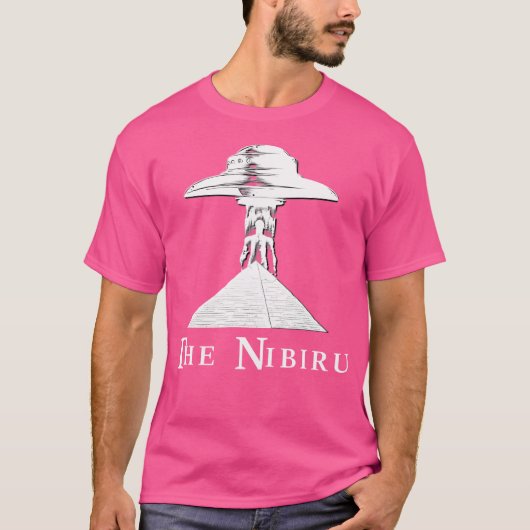 ニビル惑星XエイリアンUFOピラミッド Tシャツ (正面)