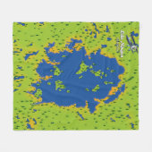 ニピゴン湖 フリースブランケット (正面(横))