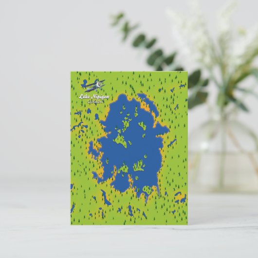 ニピゴン湖 ポストカード (スタンド正面)