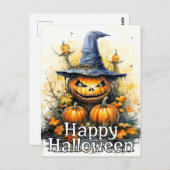 ニフすごいレハッピーハローウィンカボチャ ポストカード (正面/裏面)