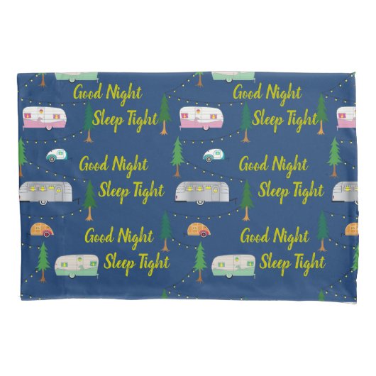 ニフティフィティーズレトロキャンパーズキッズ 枕カバー (正面)