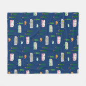 ニフティフィティーズレトロキャンパー フリースブランケット (正面(横))