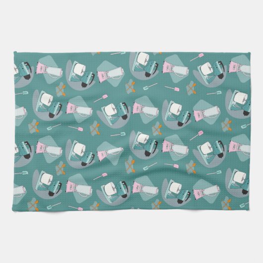 ニフティフィティーズ – 料理をテーマにしたキッチンタオル キッチンタオル (横)