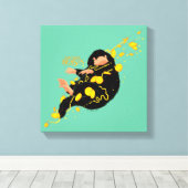 ニフラー浮き金ゴールド キャンバスプリント (インサイチュ (ウッドフロア))