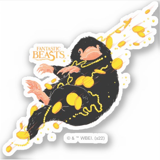 ニフラー浮き金ゴールド シール (正面)