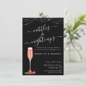 ニブルナイトキャップバジェットカップルシャワー招待状 招待状 (スタンド正面)