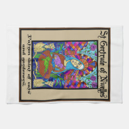 ニベルスの聖ゲルトルード キッチンタオル