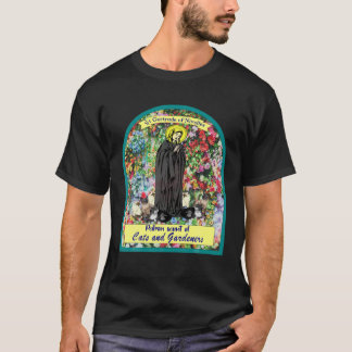 ニベルズの聖ゲルトルード。パトロン聖人の猫と Tシャツ
