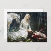 ニベルンホアードの英雄の時代。ジークフリートは殺された ポストカード (正面/裏面)