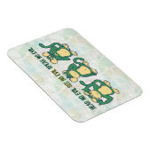 ニホンザルの緑を聞かない マグネット (右側)