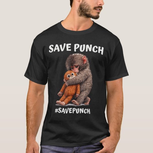 ニホンザル トレンド Save Punch Tシャツ (正面)