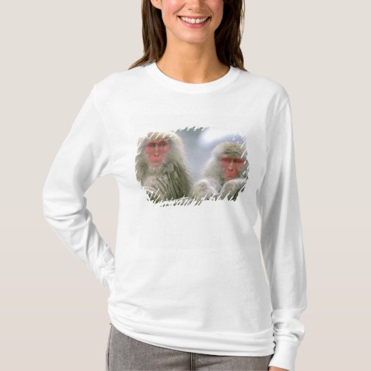 ニホンザル+夫婦 Tシャツ (正面)