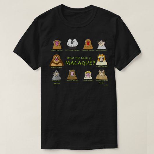 ニホンザル Tシャツ (デザイン正面)