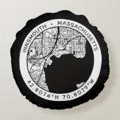 ニマス市地図ラヴクラフト ラウンドクッション (裏面)